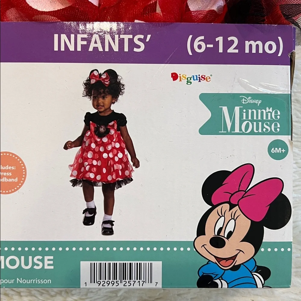 6-12 month Minnie Mouse disguise costume dress/set halloween